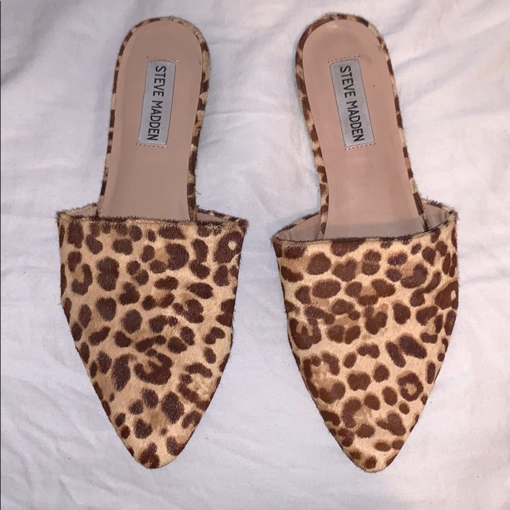 Steve Madden Leopard Mules